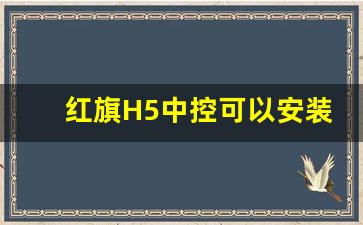 红旗H5中控可以安装APP不,红旗h5中控屏安装软件