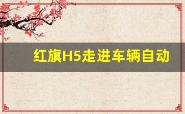 红旗H5走进车辆自动解锁