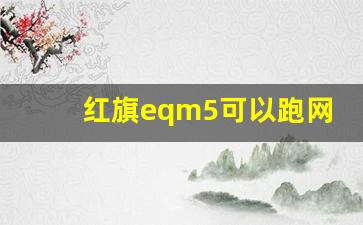 红旗eqm5可以跑网约车吗,红旗网约车在哪个app