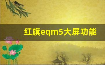 红旗eqm5大屏功能介绍,红旗eqm5车机互联