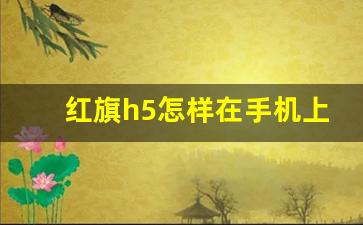 红旗h5怎样在手机上安装app