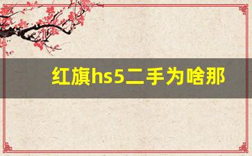 红旗hs5二手为啥那么便宜