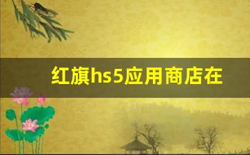 红旗hs5应用商店在哪,下载红旗智联app