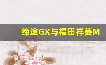 缔途GX与福田祥菱M2哪个好