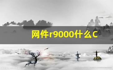 网件r9000什么CPU,网件r8000p