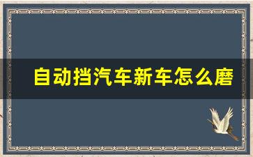 自动挡汽车新车怎么磨合最好,23年新车还需要磨合吗