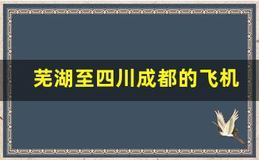 芜湖至四川成都的飞机,上海到芜湖飞机票