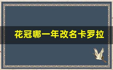 花冠哪一年改名卡罗拉,花冠是一汽丰田还是广汽丰田