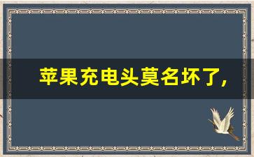 苹果充电头莫名坏了,苹果充电线坏了可以换吗