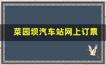 菜园坝汽车站网上订票