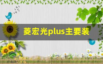 菱宏光plus主要装备,五菱宏光plus内饰