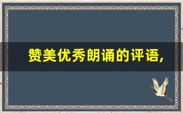 赞美优秀朗诵的评语,对朗诵者的赞美词