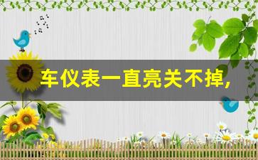 车仪表一直亮关不掉,汽车显示屏亮不亮如何解决