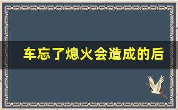 车忘了熄火会造成的后果