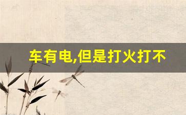 车有电,但是打火打不着,车打不着但是仪表盘亮