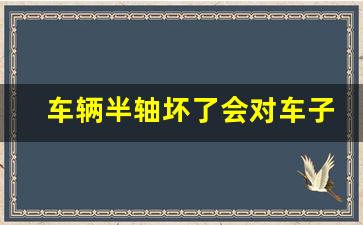 车辆半轴坏了会对车子产生什么影响,前轮半轴坏了的表现