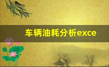 车辆油耗分析excel表,车辆油耗记录月报表