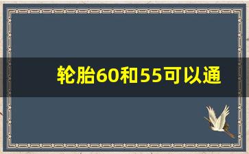 轮胎60和55可以通用吗,轮胎55和65差多少厘米