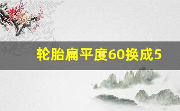 轮胎扁平度60换成55可以吗,轮胎55和60能混用吗