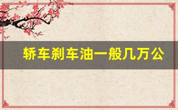 轿车刹车油一般几万公里更换,新车3年了要换刹车油吗