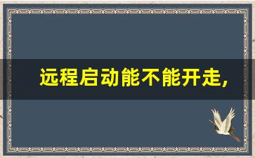 远程启动能不能开走,日产智联app远程启动