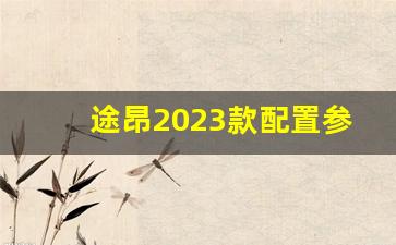 途昂2023款配置参数