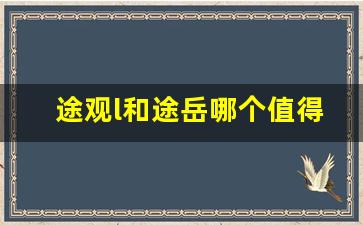 途观l和途岳哪个值得买