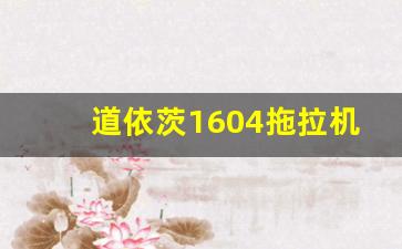 道依茨1604拖拉机价格多少钱,雷沃1604有几种型号