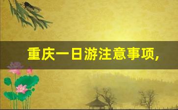 重庆一日游注意事项,重庆一日游必去的地方