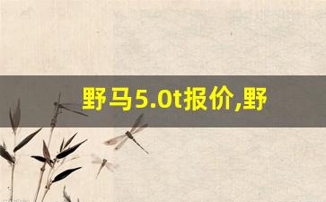 野马5.0t报价,野马跑车20万左右