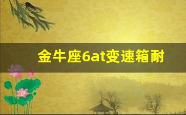 金牛座6at变速箱耐用吗