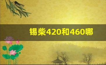 锡柴420和460哪个耐用,锡柴发动机寿命多长