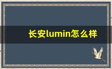 长安lumin怎么样,长安unit车主评价