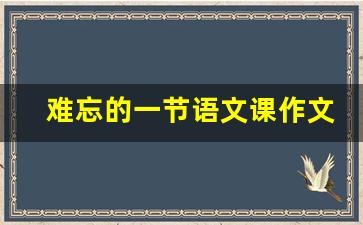 难忘的一节语文课作文600字,一堂令人难忘的语文课大学