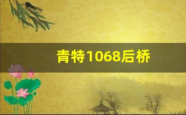 青特1068后桥