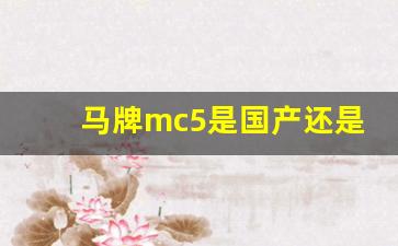 马牌mc5是国产还是进口的,马牌uc6好还是mc5好