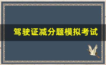 驾驶证减分题模拟考试,闯红灯6分怎么免掉