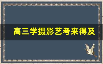 高三学摄影艺考来得及吗,摄影专业研究生有哪些学校