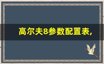 高尔夫8参数配置表,高尔夫8有没有防滑功能