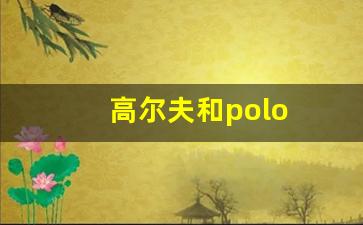 高尔夫和polo