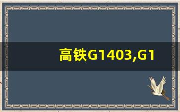 高铁G1403,G1416