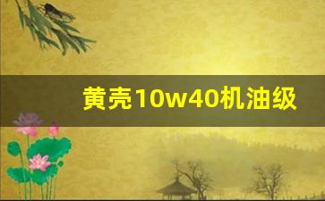 黄壳10w40机油级别,sl的机油和sn机油的区别