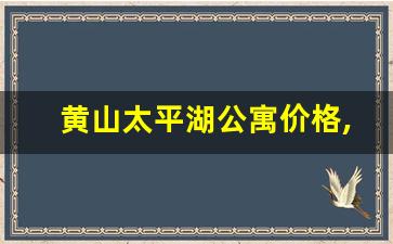 黄山太平湖公寓价格,安徽太平湖哪里有卖小产权房